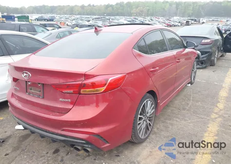 2018 Hyundai Elantra Sport из США, поврежденный, VIN KMHD04LB3JU498156
